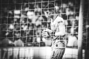 Istanbul, Turkey - August 14, 2019: Kepa Arrizabalaga during the UEFA Super Cup Finals match between Liverpool and Chelsea at Vodafone Park in Vodafone Arena, Turkey