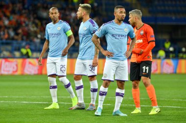 KHARKIV, UKRAINE - September 18, 2019: Gabriel Jesus player during the UEFA Champions League match between Shakhtar Donetsk vs Manchester City (England), Ukraine