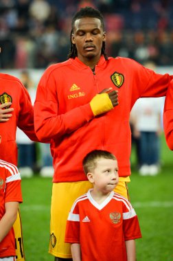 SAINT-PETERSBURG, RUSSIA - November 16, 2019: Dedryck Boyata player during UEFA EURO 2020 qualifying match between national team Russia against Belgium national team, Russia