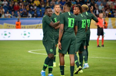DNIPRO, UKRAINE - September 10, 2019: Joe Aribo player during the friendly match between national team Ukraine against Nigeria national team, Ukraine
