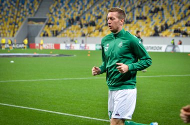 LVIV, UKRAINE - November 07, 2019:  Robert Beric during the UEFA Europa League match between Alexandria (Ukraine) vs AS Saint Etienne (France), Ukraine