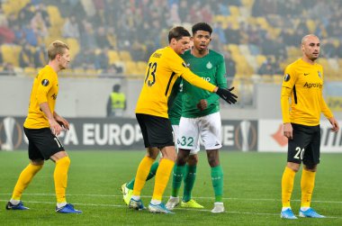 LVIV, UKRAINE - November 07, 2019: Wesley Fofana player during the UEFA Europa League match between Alexandria (Ukraine) vs AS Saint Etienne (France), Ukraine