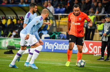 KHARKIV, UKRAINE - September 18, 2019: Kyle Walker during the UEFA Champions League match between Shakhtar Donetsk vs Manchester City (England), Ukraine