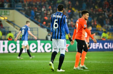 KHARKIV, UKRAINE - December 11, 2019: Jose Luis Palomino player during the UEFA Champions League match between Shakhtar vs Atalanta Bergamasca Calcio BC (Italy), Ukraine
