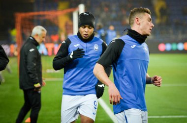 KHARKIV, UKRAINE - December 11, 2019: Robin Gosens players during the UEFA Champions League match between Shakhtar vs Atalanta Bergamasca Calcio BC (Italy), Ukraine