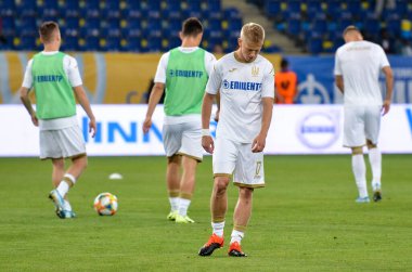 DNIPRO, UKRAINE - September 10, 2019: Oleksandr Zinchenko player during the friendly match between national team Ukraine against Nigeria national team, Ukraine