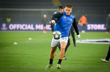 KHARKIV, UKRAINE - December 11, 2019: Mario Pasalic players during the UEFA Champions League match between Shakhtar vs Atalanta Bergamasca Calcio BC (Italy), Ukraine