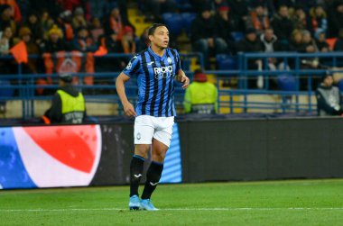 KHARKIV, UKRAINE - December 11, 2019: Luis Muriel player during the UEFA Champions League match between Shakhtar vs Atalanta Bergamasca Calcio BC (Italy), Ukraine
