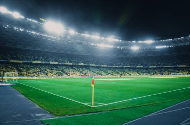 KYIV, UKRAINE - October 14, 2019: General view of the stadium and the view inside the bowl of the stadium during the UEFA EURO 2020 qualifying match between Ukraine against Portugal, Ukraine