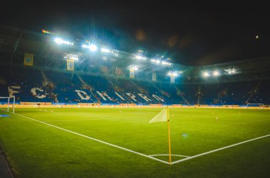 DNIPRO, UKRAINE - September 10, 2019: General view of the Dnipro Arena stadium during the friendly match between national team Ukraine against Nigeria national team, Ukraine