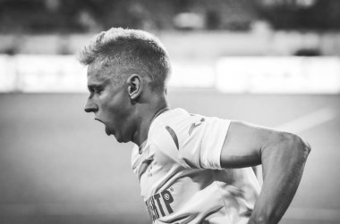 DNIPRO, UKRAINE - September 10, 2019: Oleksandr Zinchenko player during the friendly match between national team Ukraine against Nigeria national team, Ukraine