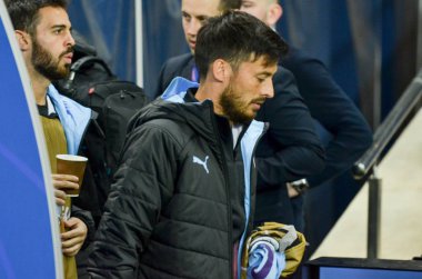 KHARKIV, UKRAINE - September 18, 2019: David Silva player during the UEFA Champions League match between Shakhtar Donetsk vs Manchester City (England), Ukraine
