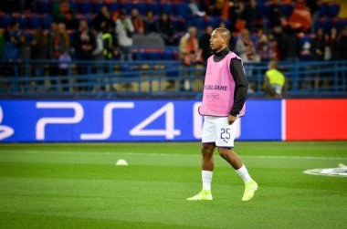KHARKIV, UKRAINE - September 18, 2019: Fernandinho player during the UEFA Champions League match between Shakhtar Donetsk vs Manchester City (England), Ukraine