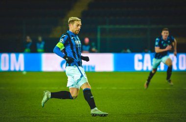 KHARKIV, UKRAINE - December 11, 2019: Papu Gomez player during the UEFA Champions League match between Shakhtar vs Atalanta Bergamasca Calcio BC (Italy), Ukraine