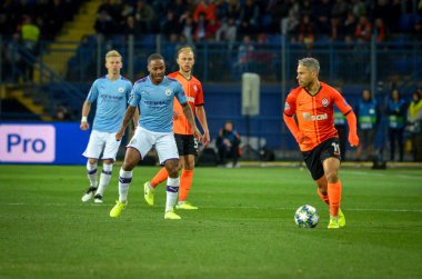KHARKIV, UKRAINE - September 18, 2019: Gabriel Jesus player during the UEFA Champions League match between Shakhtar Donetsk vs Manchester City (England), Ukraine