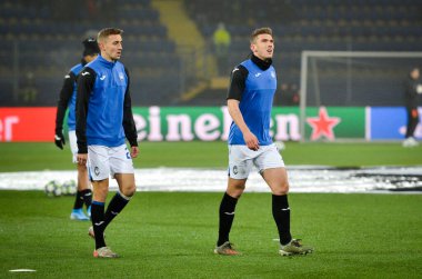 KHARKIV, UKRAINE - December 11, 2019: Robin Gosens players during the UEFA Champions League match between Shakhtar vs Atalanta Bergamasca Calcio BC (Italy), Ukraine