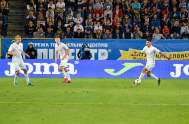 DNIPRO, UKRAINE - September 10, 2019: Ukraine  Football player during the friendly match between national team Ukraine against Nigeria national team, Ukraine
