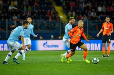 KHARKIV, UKRAINE - September 18, 2019: Marlos player during the UEFA Champions League match between Shakhtar Donetsk vs Manchester City (England), Ukraine