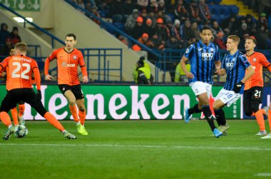 KHARKIV, UKRAINE - December 11, 2019: Mario Pasalic player during the UEFA Champions League match between Shakhtar vs Atalanta Bergamasca Calcio BC (Italy), Ukraine