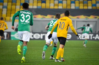 LVIV, UKRAINE - November 07, 2019: Wesley Fofana player during the UEFA Europa League match between Alexandria (Ukraine) vs AS Saint Etienne (France), Ukraine