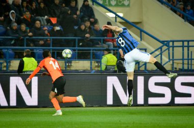 KHARKIV, UKRAINE - December 11, 2019: Robin Gosens player during the UEFA Champions League match between Shakhtar vs Atalanta Bergamasca Calcio BC (Italy), Ukraine