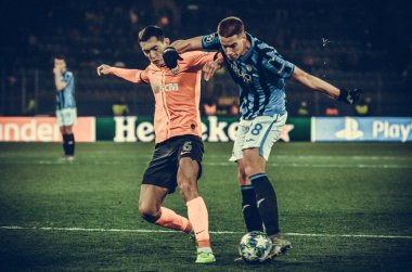 KHARKIV, UKRAINE - December 11, 2019: Mario Pasalic player during the UEFA Champions League match between Shakhtar vs Atalanta Bergamasca Calcio BC (Italy), Ukraine