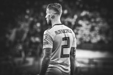 SAINT-PETERSBURG, RUSSIA - November 16, 2019: Toby Alderweireld player during UEFA EURO 2020 qualifying match between national team Russia against Belgium national team, Russia
