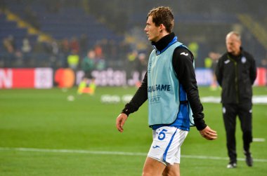 KHARKIV, UKRAINE - December 11, 2019:  Marten de Roon players during the UEFA Champions League match between Shakhtar vs Atalanta Bergamasca Calcio BC (Italy), Ukraine