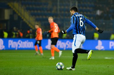 KHARKIV, UKRAINE - December 11, 2019: Jose Luis Palomino player during the UEFA Champions League match between Shakhtar vs Atalanta Bergamasca Calcio BC (Italy), Ukraine