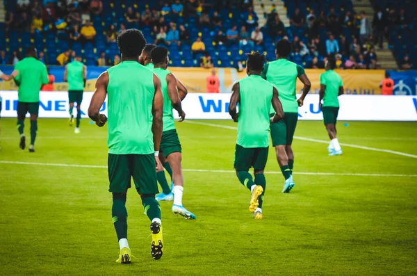 Dnipro Ukraine Setembro 2019 Jogador Futebol Nigéria Durante Amistoso Entre — Fotografia de Stock