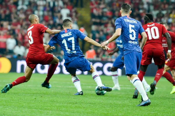 Stambuł Turcja Sierpnia 2019 Jorginho Podczas Finału Pucharu Uefy Pomiędzy — Zdjęcie stockowe