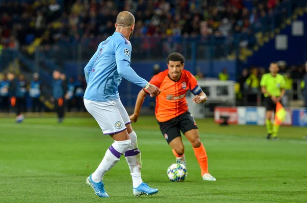 KHARKIV, UKRAINE - September 18, 2019: Kyle Walker during the UEFA Champions League match between Shakhtar Donetsk vs Manchester City (England), Ukraine