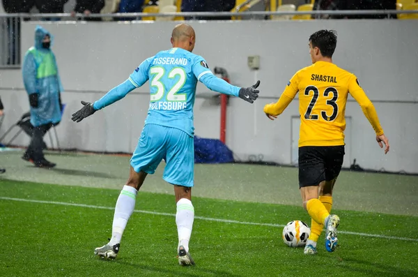 Lviv Ucrania Noviembre 2019 Marcel Tisserand Jugador Durante Partido Uefa — Foto de Stock