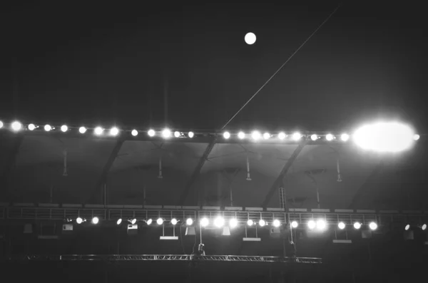Kyiv Ukraine Octobre 2019 Vue Générale Stade Avec Éclairage Nocturne — Photo