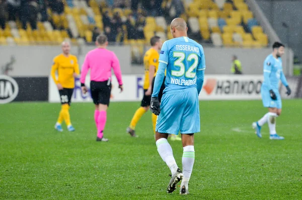 Lviv Ukrajna 2019 November Marcel Tisserand Játékos Uefa Europa League — Stock Fotó