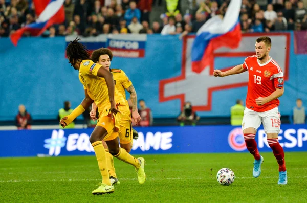 Saint Petersburg Russia November 2019 Football Player Uefa Euro 2020 — Stockfoto