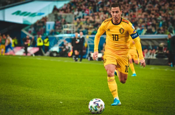 Saint Petersburg Russia November 2019 Eden Hazard Player Uefa Euro — Zdjęcie stockowe