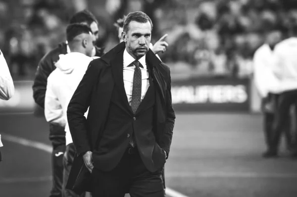 Kiev Ukraina Oktober 2019 Coach Andriy Shevchenko Uefa Euro 2020 — Stockfoto