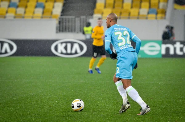 Lvov Ukrajina Listopadu 2019 Marcel Tisserand Během Utkání Uefa Europa — Stock fotografie