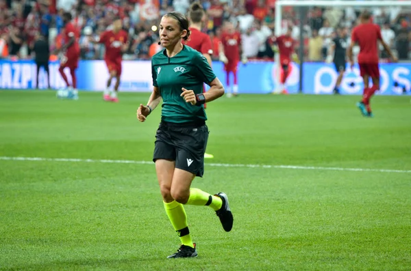 Istambul Turquia Agosto 2019 Painel Árbitros Femininos Liderado Pela Juíza — Fotografia de Stock