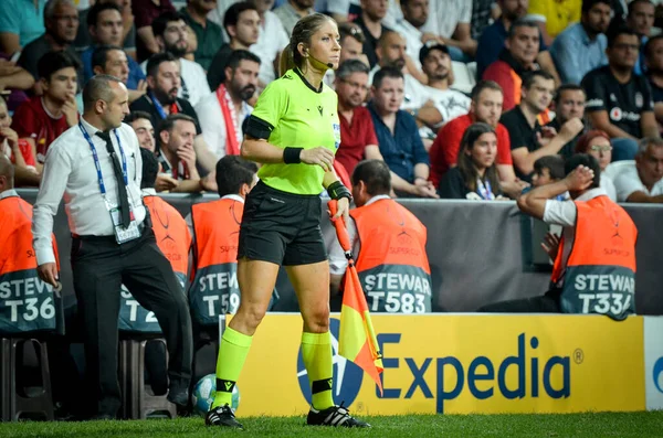 Estambul Turquía Agosto 2019 Panel Árbitros Femeninos Liderado Por Jueza — Foto de Stock