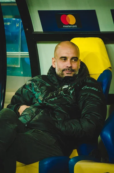 Kharkiv Ukraine September 2019 Pep Guardiola Coach Uefa Champions League — Stockfoto