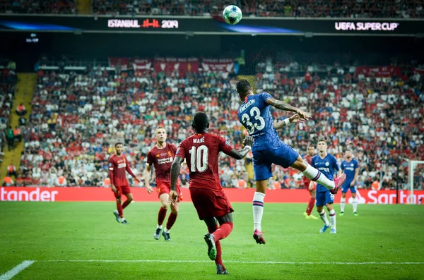 Istanbul Turkey August 2019 Sadio Mane Emerson Uefa Super Cup — Stockfoto