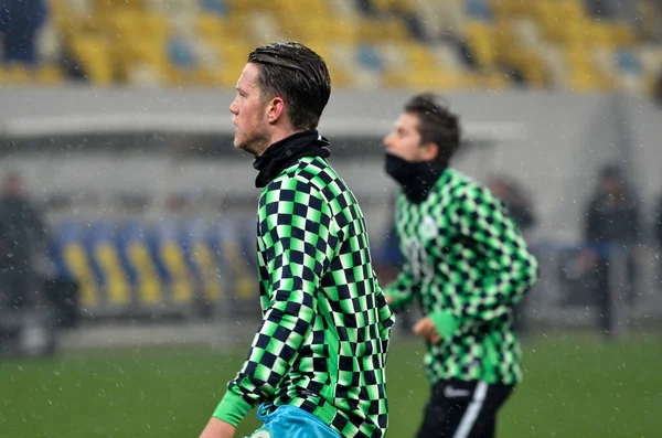 Lviv Ucraina Novembre 2019 Wout Weghorst Durante Partita Uefa Europa — Foto Stock