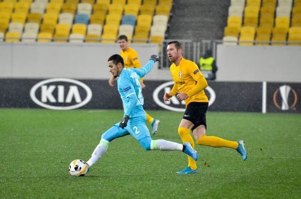 Lviv Ukraine Novembro 2019 Jogador William Durante Jogo Liga Europa — Fotografia de Stock