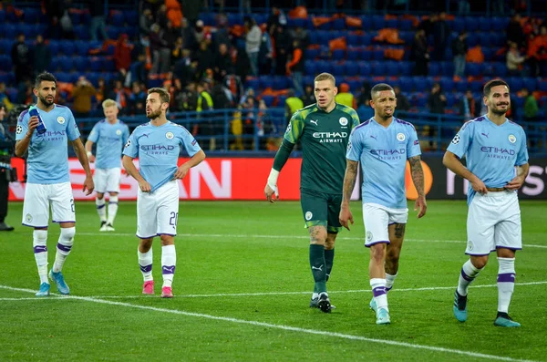 Kharkiv Ucrania Septiembre 2019 Jugador Manchester City Durante Partido Uefa — Foto de Stock