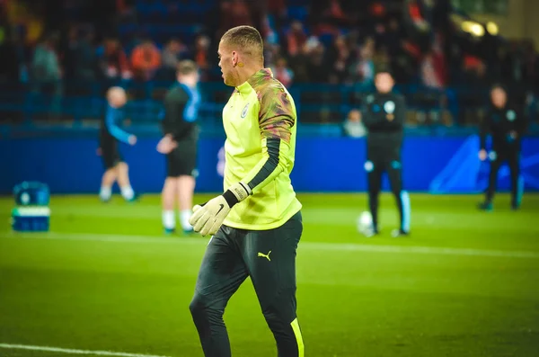 Kharkiv Ukraine Setembro 2019 Jogador Ederson Durante Jogo Liga Dos — Fotografia de Stock