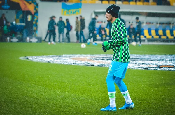 Lwów Ukraina Listopada 2019 Trening Williama Piłkarza Podczas Meczu Uefa — Zdjęcie stockowe