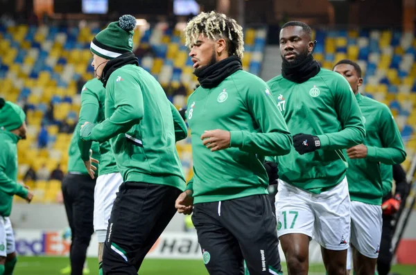 Lviv Ucrania Noviembre 2019 Jugador Mahdi Camara Durante Partido Uefa — Foto de Stock