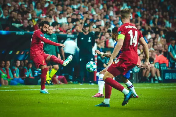 Estambul Turquía Agosto 2019 Jordan Henderson Durante Partido Supercopa Uefa — Foto de Stock